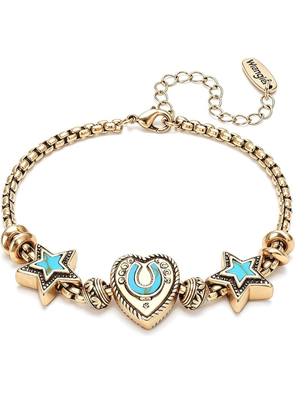 Charming Heart Bracelets for Women, Adjustable Sliding Charm Bracelet, Fixed